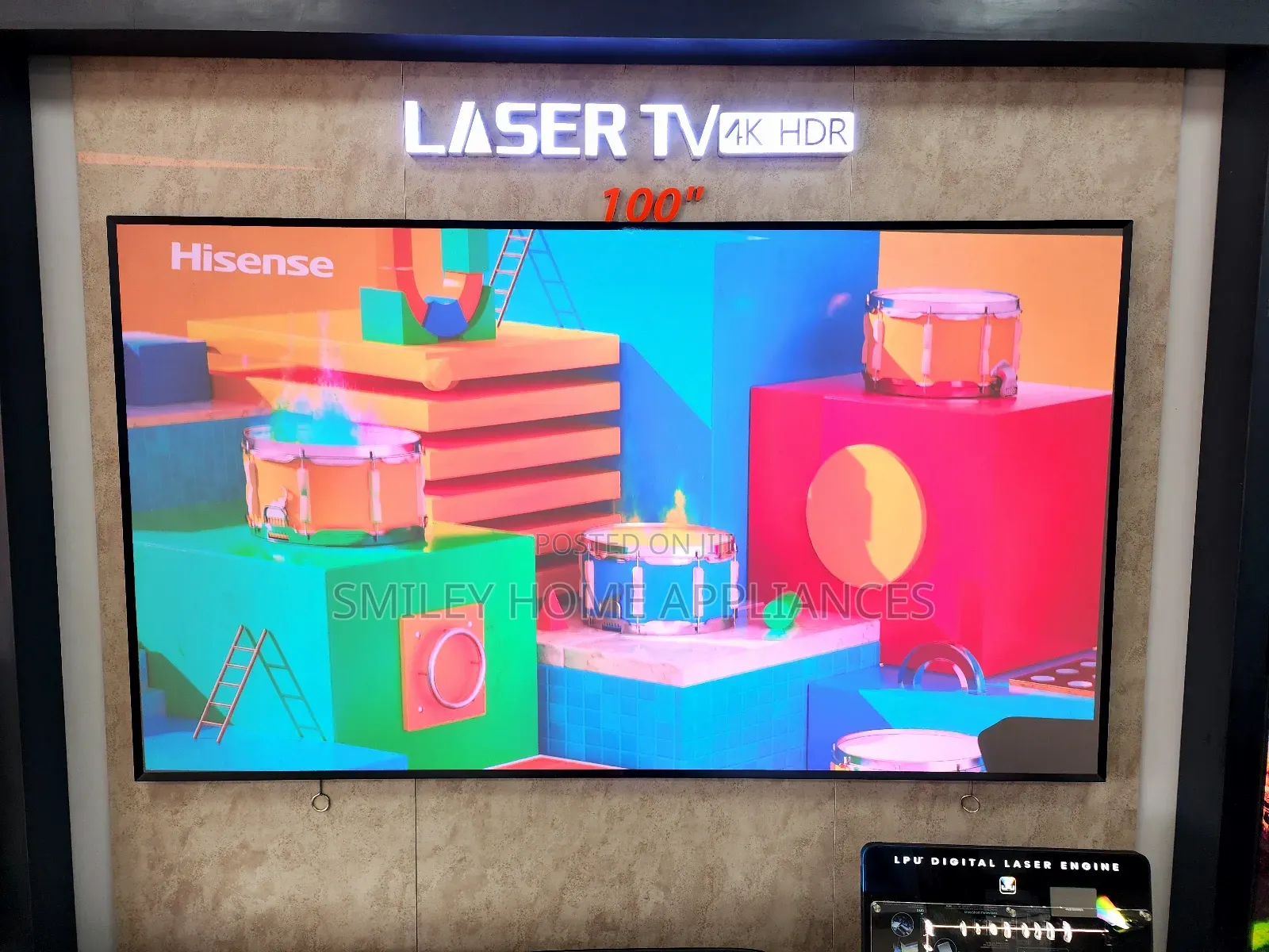 Hisense Laser Tv 100inches Vidaa Smart Tv