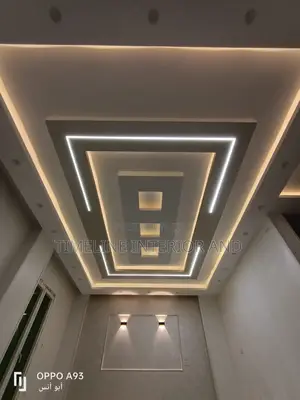 Gypsum Ceilings Designed With Profiles Light