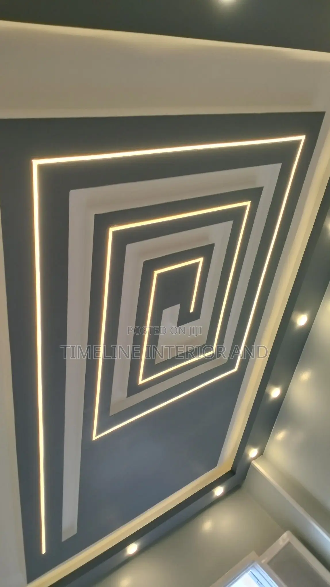 Gypsum Ceiling Contemporary LED Chandelier