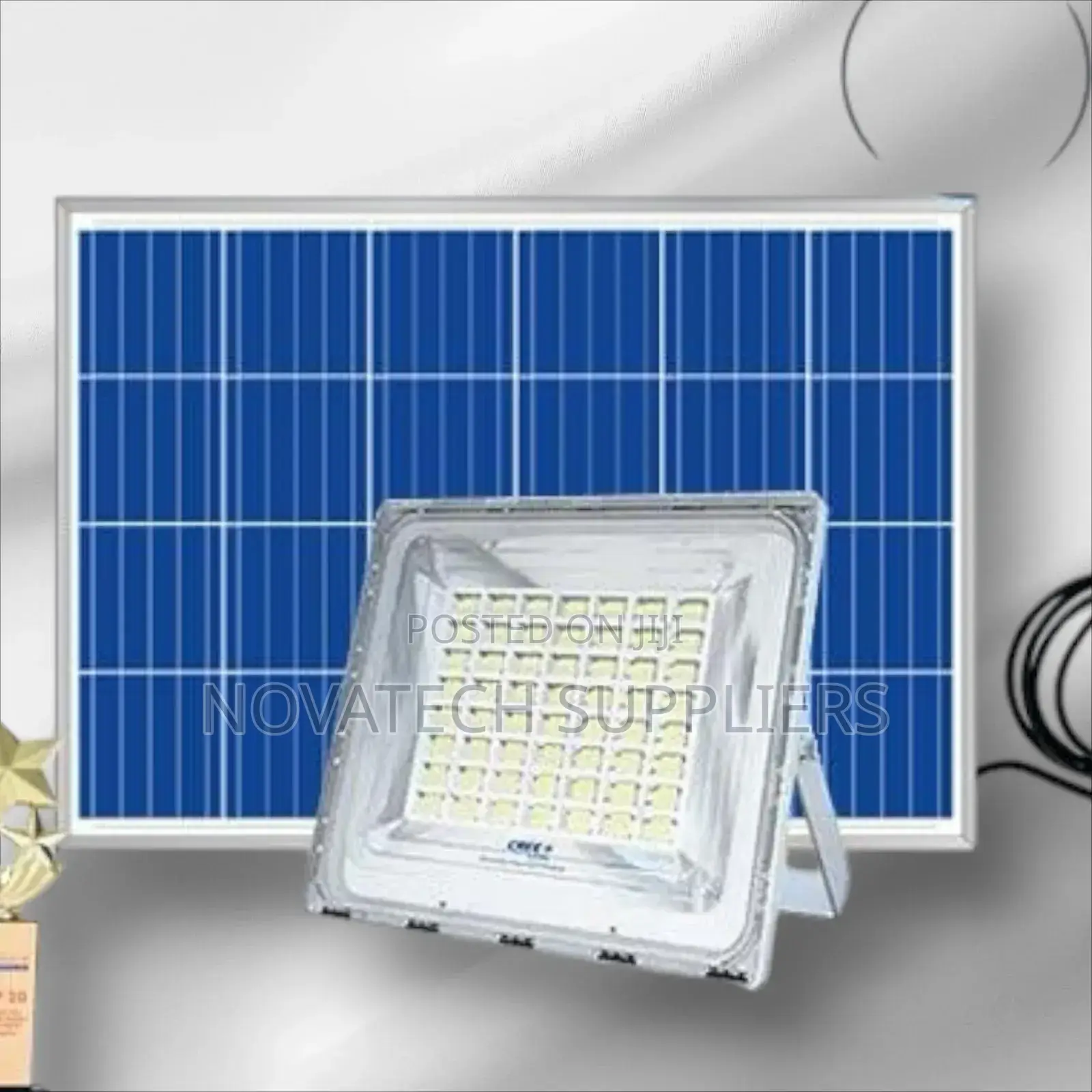 400W Blue Carbon Wawa Solar Flood Lights Monk