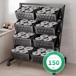 Modern Kitchen Trolley -Multi-Layer Storage Cart With Wheels
