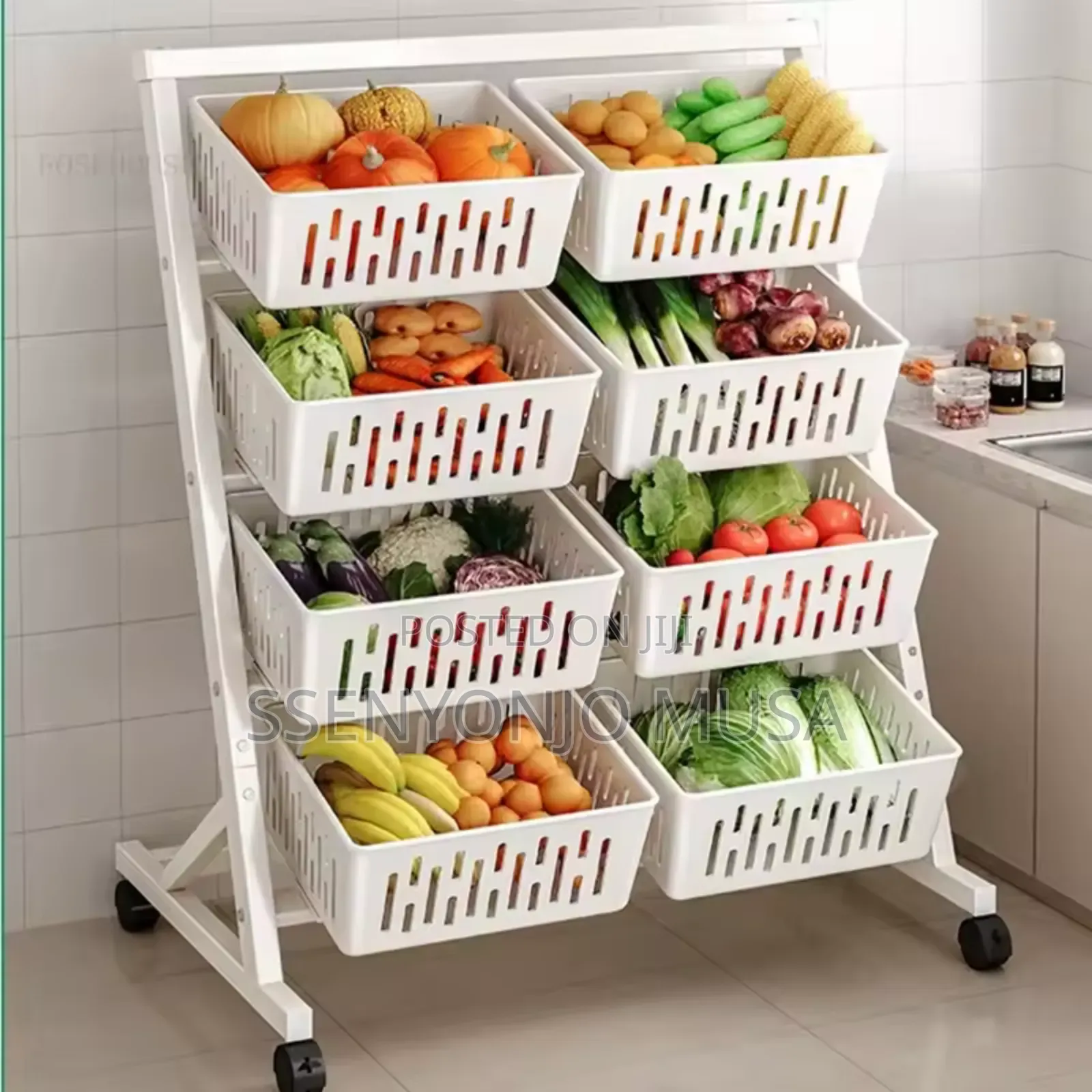 Modern Kitchen Trolley -Multi-Layer Storage Cart With Wheels