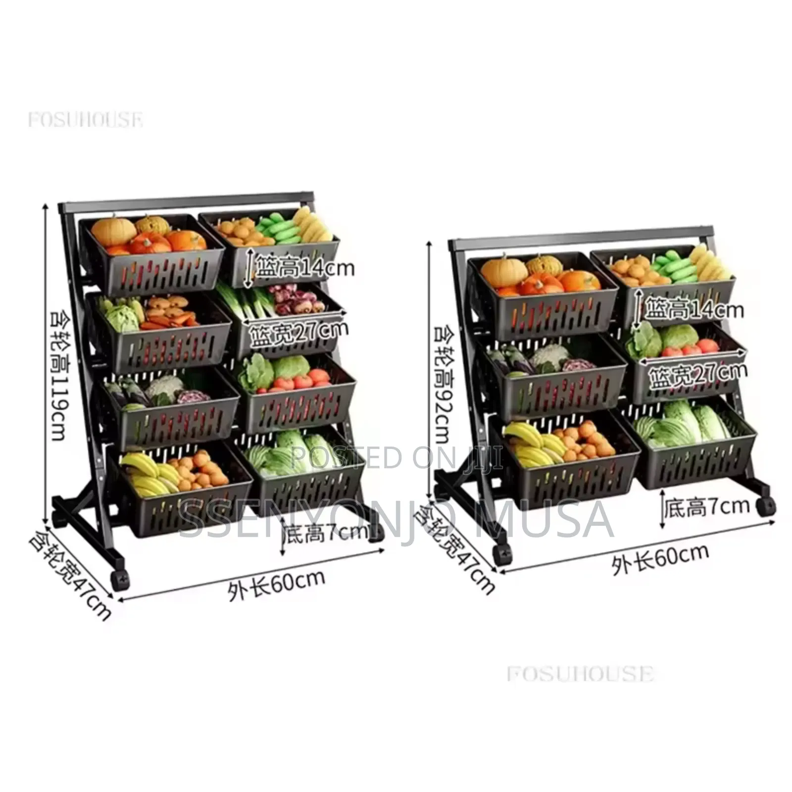 Modern Kitchen Trolley -Multi-Layer Storage Cart With Wheels
