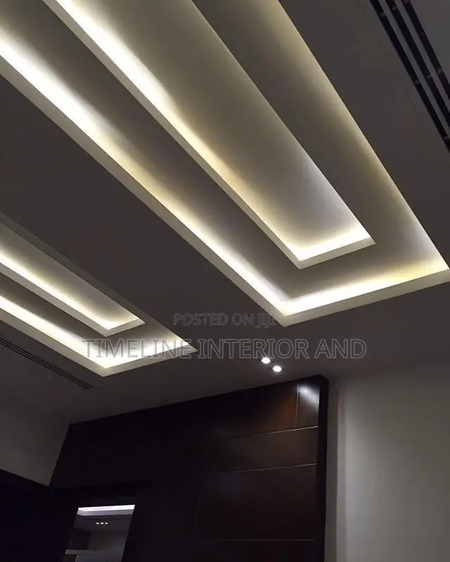 Modern Minimalist Gypsum Ceiling