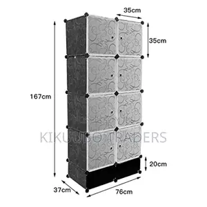 Double Collum Plastic Wardrobe