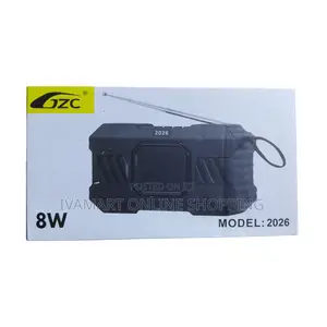 GZC 2026 Wireless Portable Speaker - Solar Rechargeable