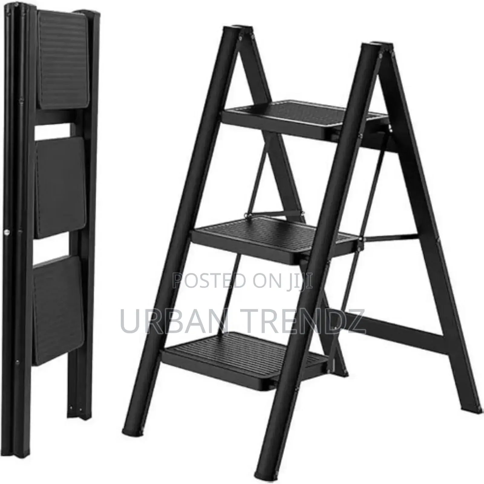 Mini 3 Steps Metallic Household Ladder Stepper