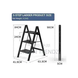 Mini 3 Steps Metallic Household Ladder Stepper