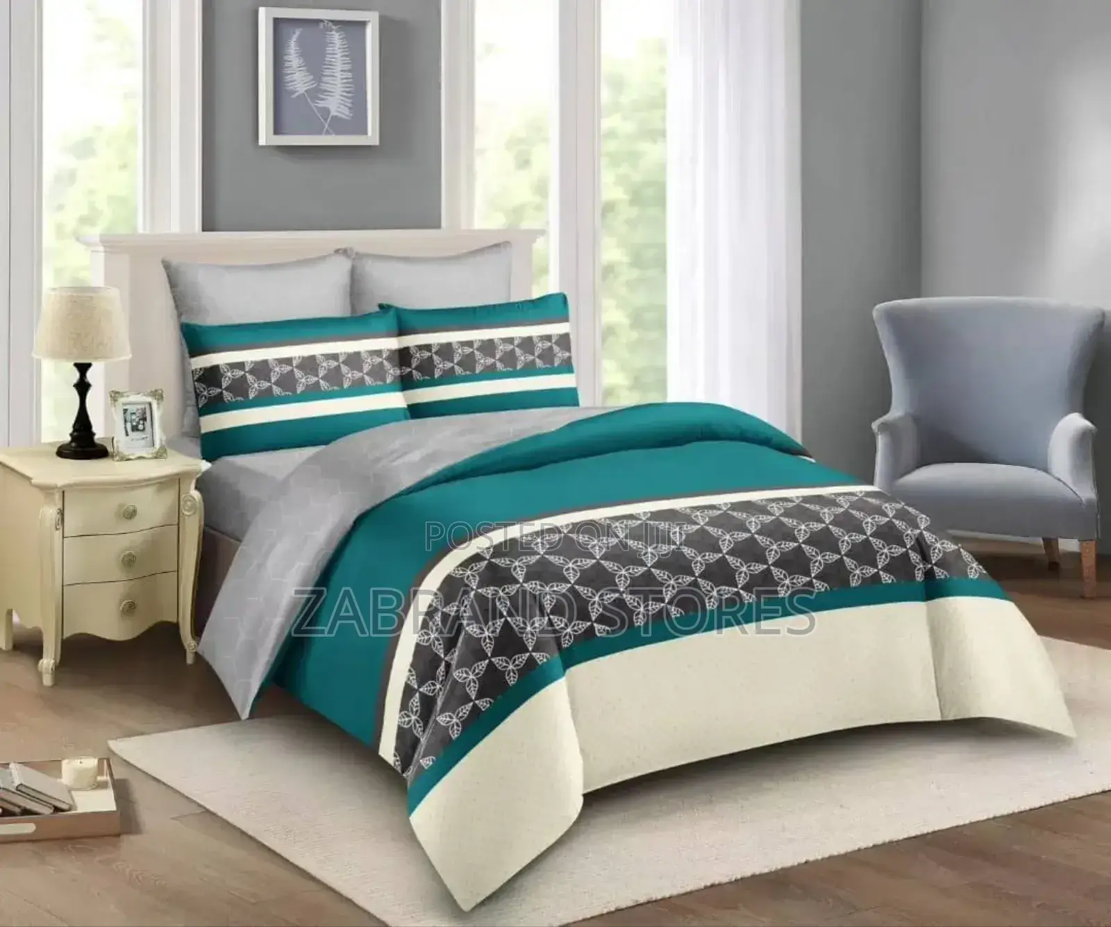 6*6 Duvet Cover/Bedsheets/Pillow Case Set