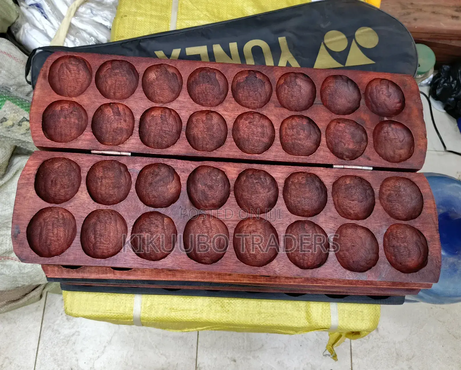 Foldable Wooden Omweso Game Board