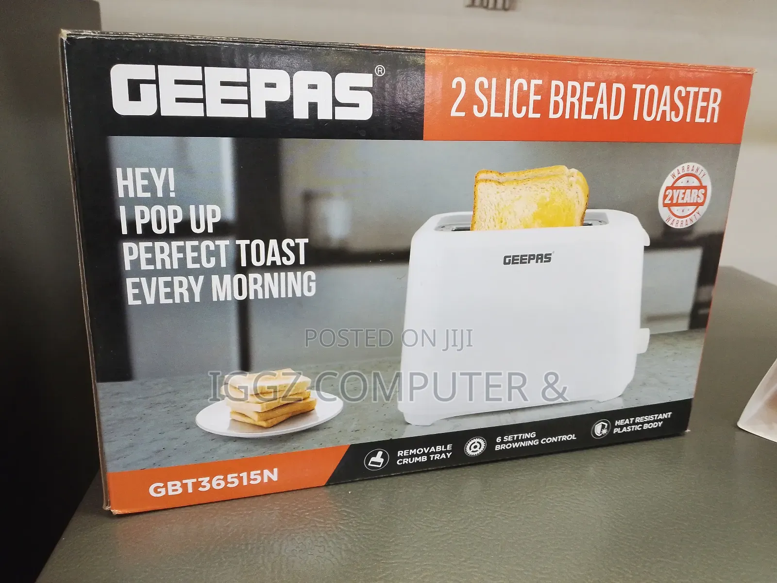 Geepas 2 Slice Bread Toaster