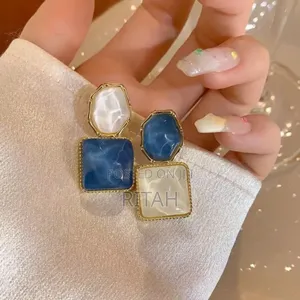 Oval Eardrop Earrings
