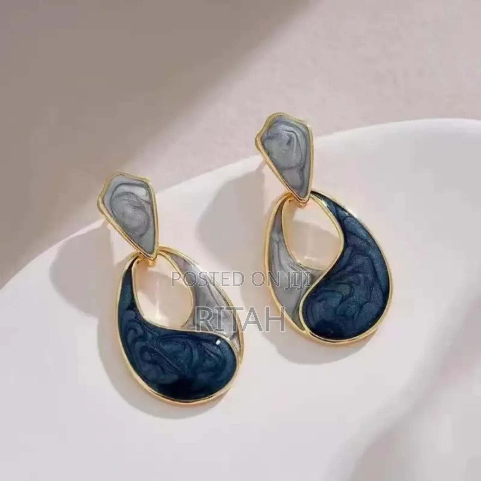 Gold Plated Geometric Earings