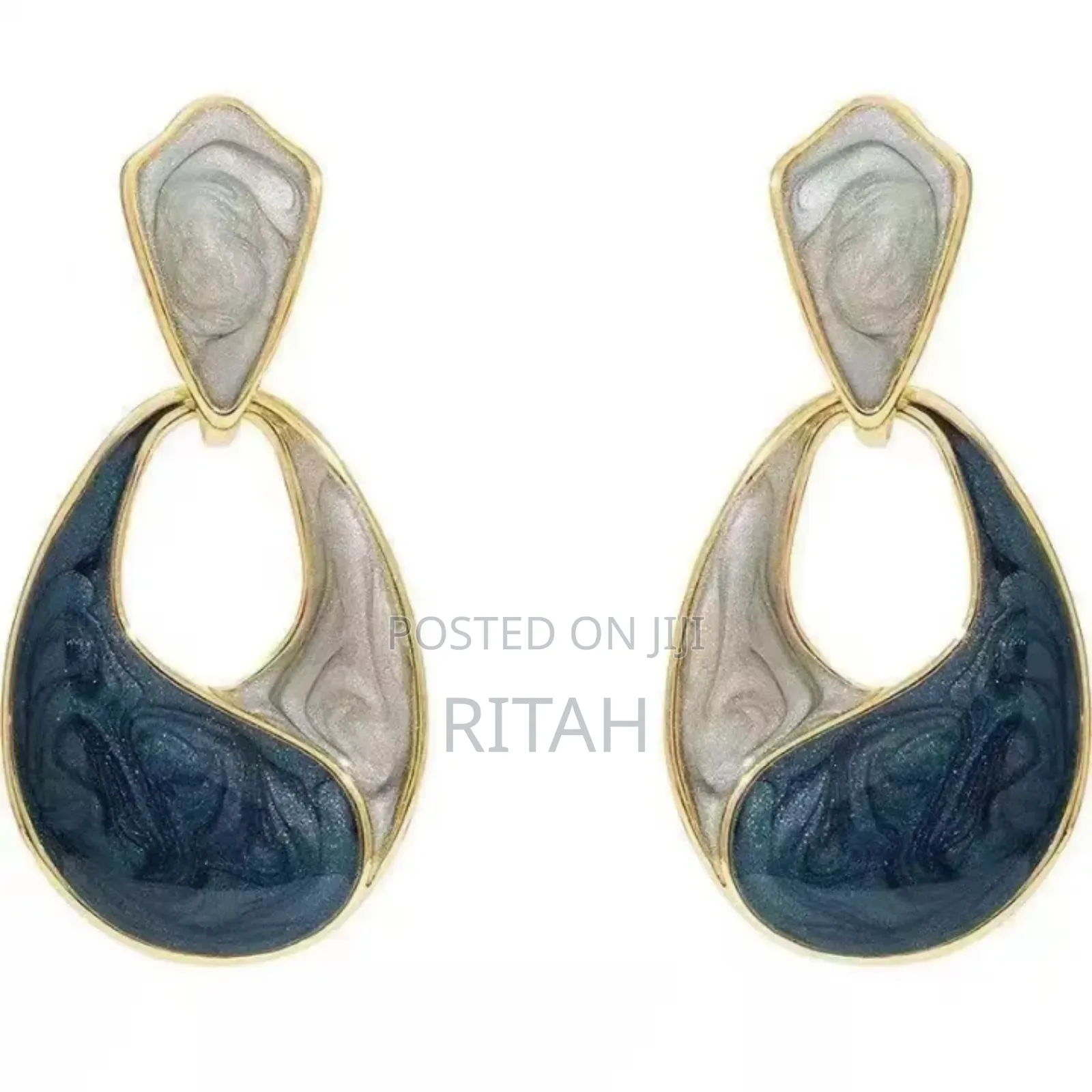 Gold Plated Geometric Earings