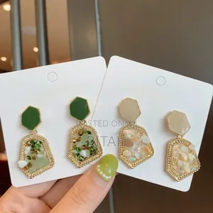 Enamel Irregular Ear Stud Earrings