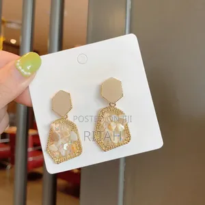 Enamel Irregular Ear Stud Earrings