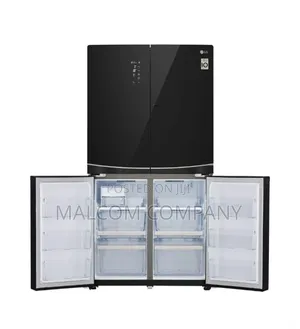 LG Refrigerator 650ltr With Black Glass Finish.