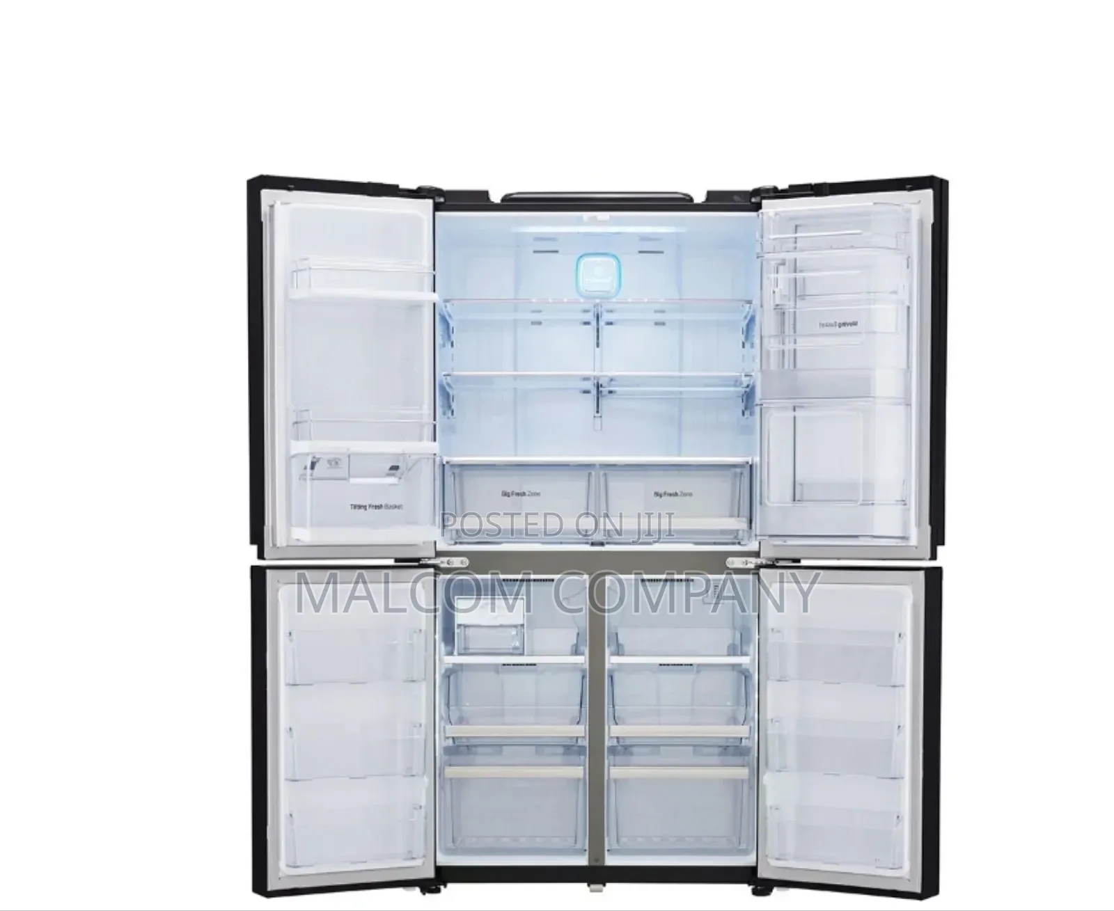 LG Refrigerator 650ltr With Black Glass Finish.