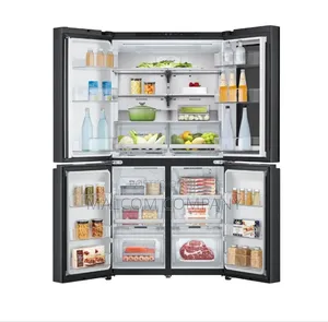 LG Refrigerator 650ltr With Black Glass Finish.