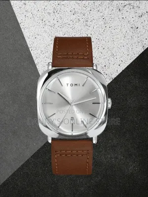 A Men's Square Large Plate Calendar Simple Belt