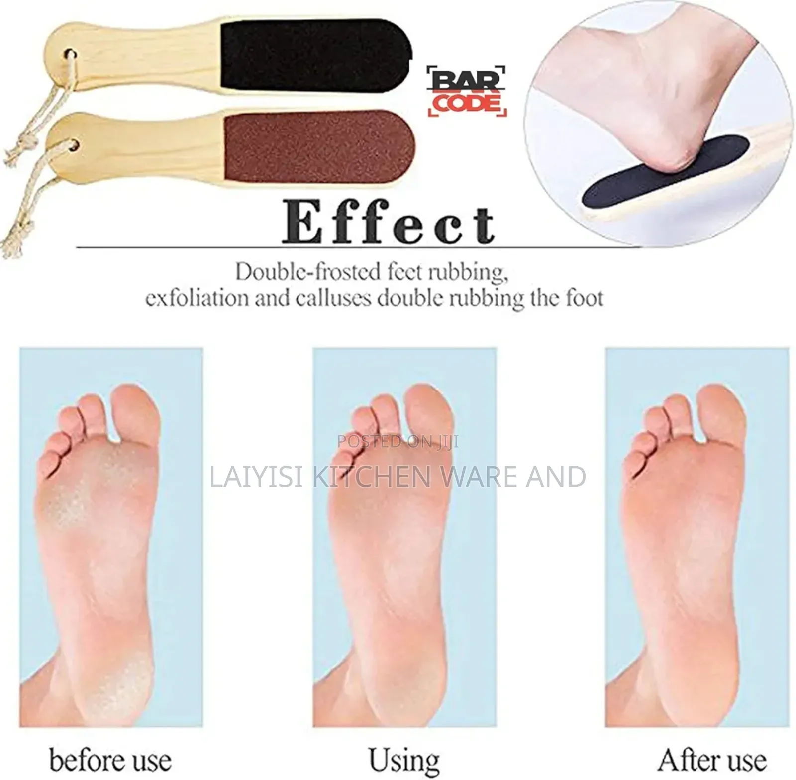 Foot File Double Sided Rasp Pumicescrubber for Care Pedicure