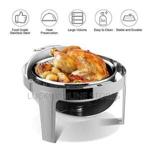 6.6L Round Roll Chafing Dish