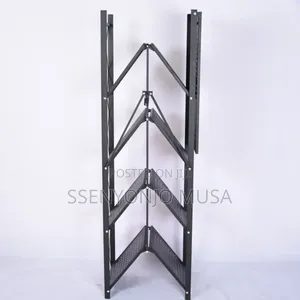 5 Tier Stainless Steel Foldable Storage Rack - Black
