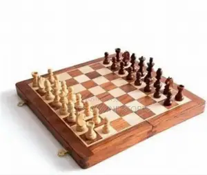 Foldable Wooden Chess Game Board