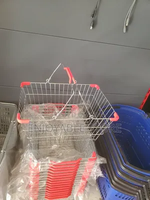 Plastic Supermarket Shopping Baskets