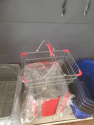 Plastic Supermarket Shopping Baskets