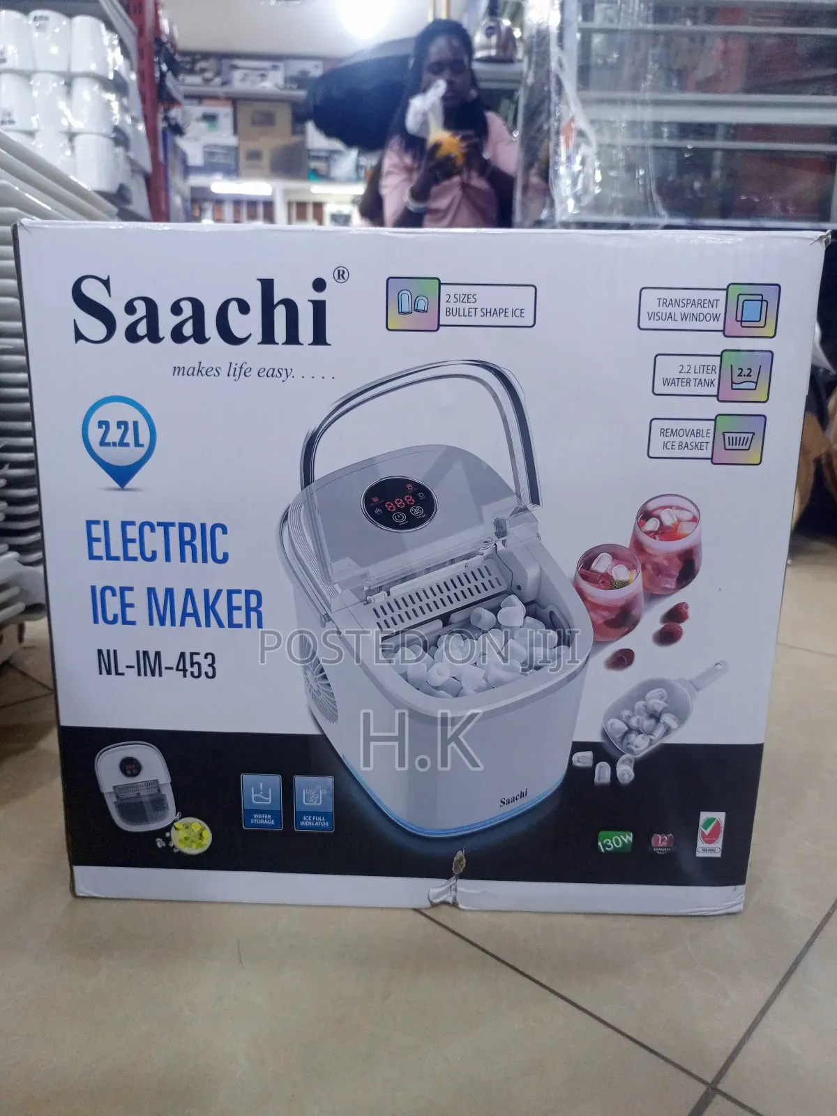 Saachi Electric Ice Maker, Model NL-IM-453,