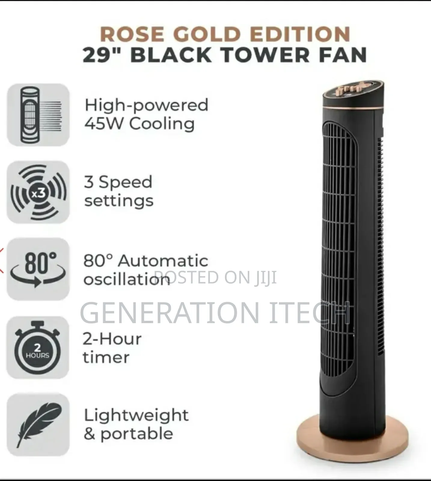 Tower Fan -Digi Wave 29 Inches
