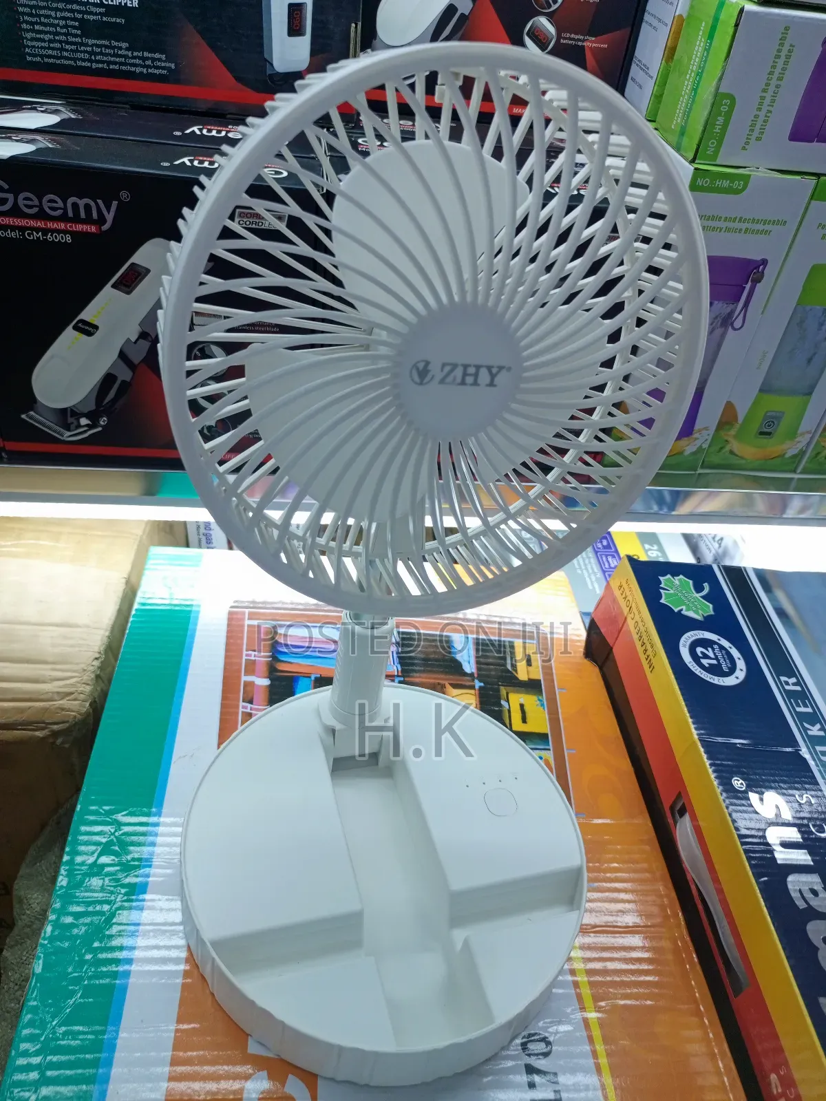 Portable, Foldable, and Rechargeable Fan