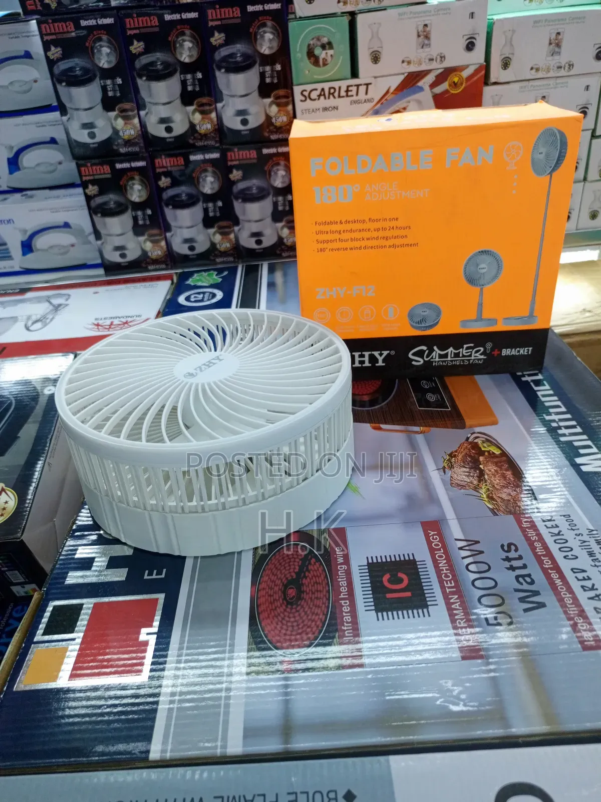 Portable, Foldable, and Rechargeable Fan