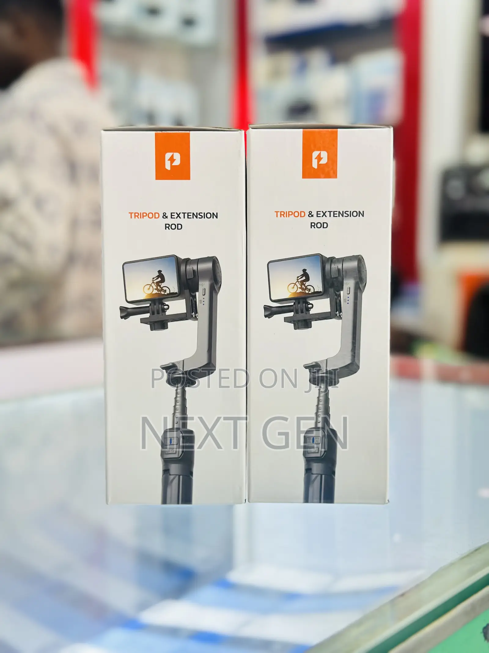 Porodo 2-Axis Gimbal Stablizer - Black