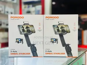 Porodo 2-Axis Gimbal Stablizer - Black