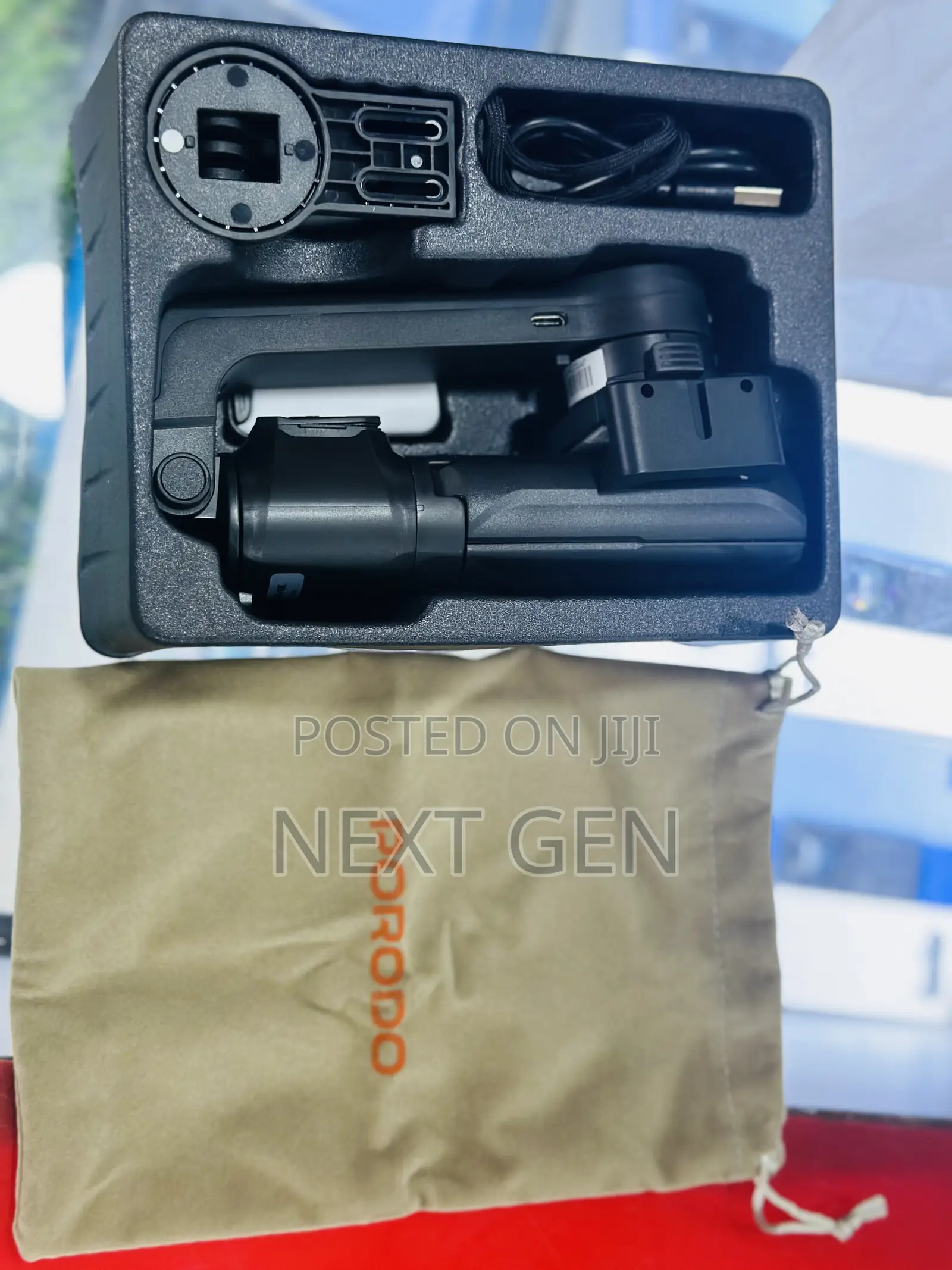 Porodo 2-Axis Gimbal Stablizer - Black