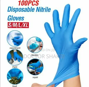 New Disposable Nitrile Gloves - 100pcs