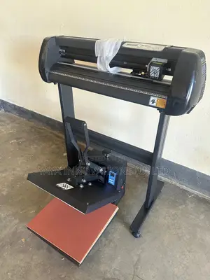 Vinyl Cutting Plotter + Heat Press Machine Set