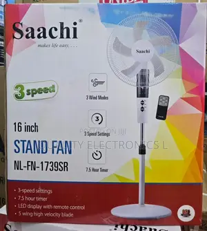 Saachi 3 Speeds Remote Fan