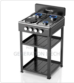 Gas Stove -Hot Plate- 3 Burner and 1 Hot Plate With Stand