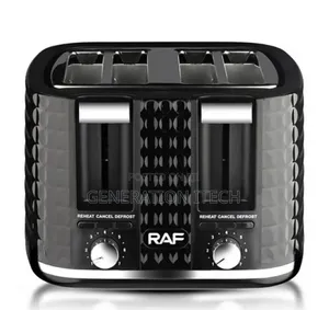 4 Slices Electric Bread Toaster -Black