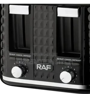 4 Slices Electric Bread Toaster -Black