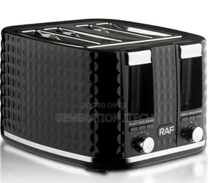 4 Slices Electric Bread Toaster -Black