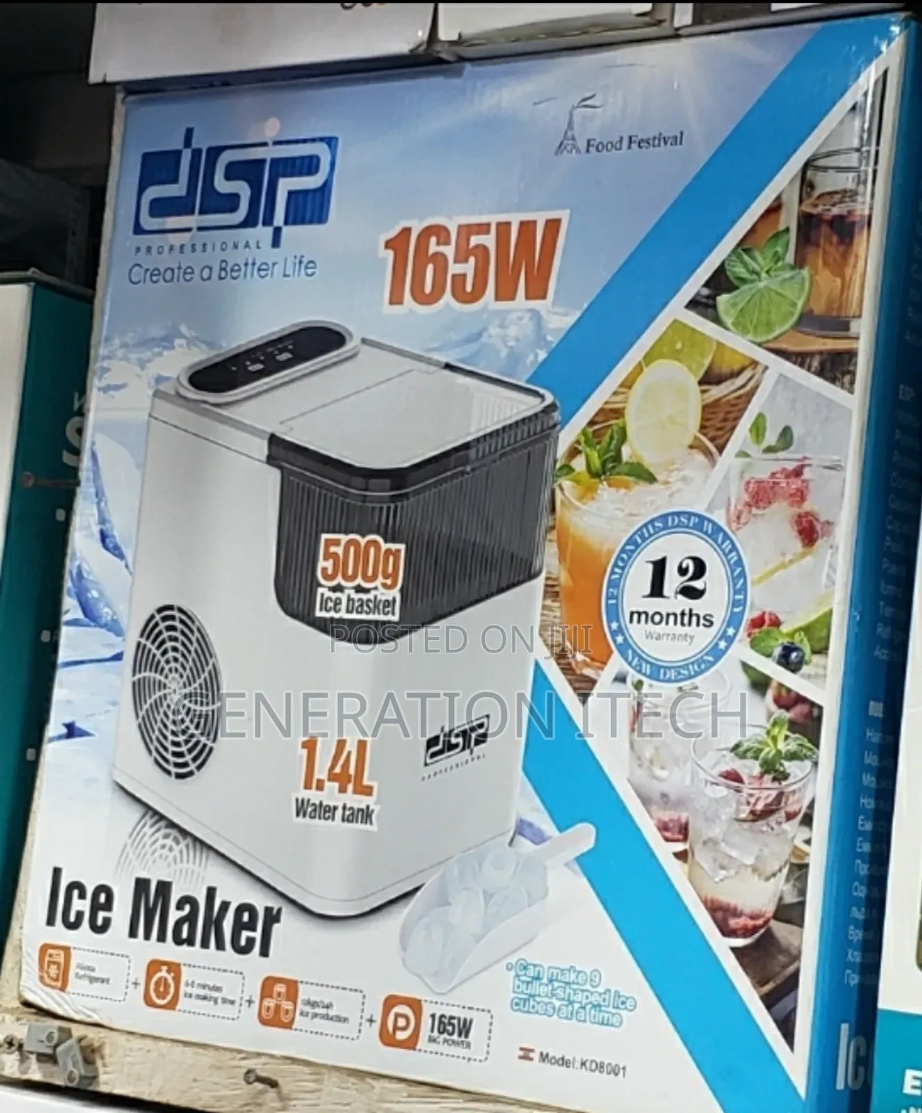 DSP Ice Cube Maker- 1.4 Litre