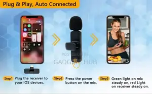 iPhone and Type C Wireless Microphone