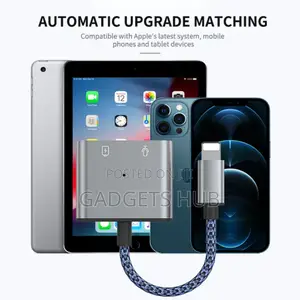 Audio Adapter
Converter 2 in 1 Charging Splitter For
iPhone