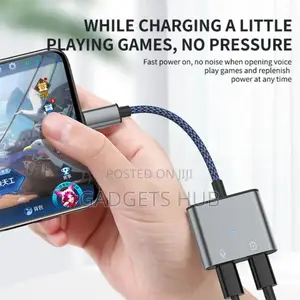 Audio Adapter
Converter 2 in 1 Charging Splitter For
iPhone