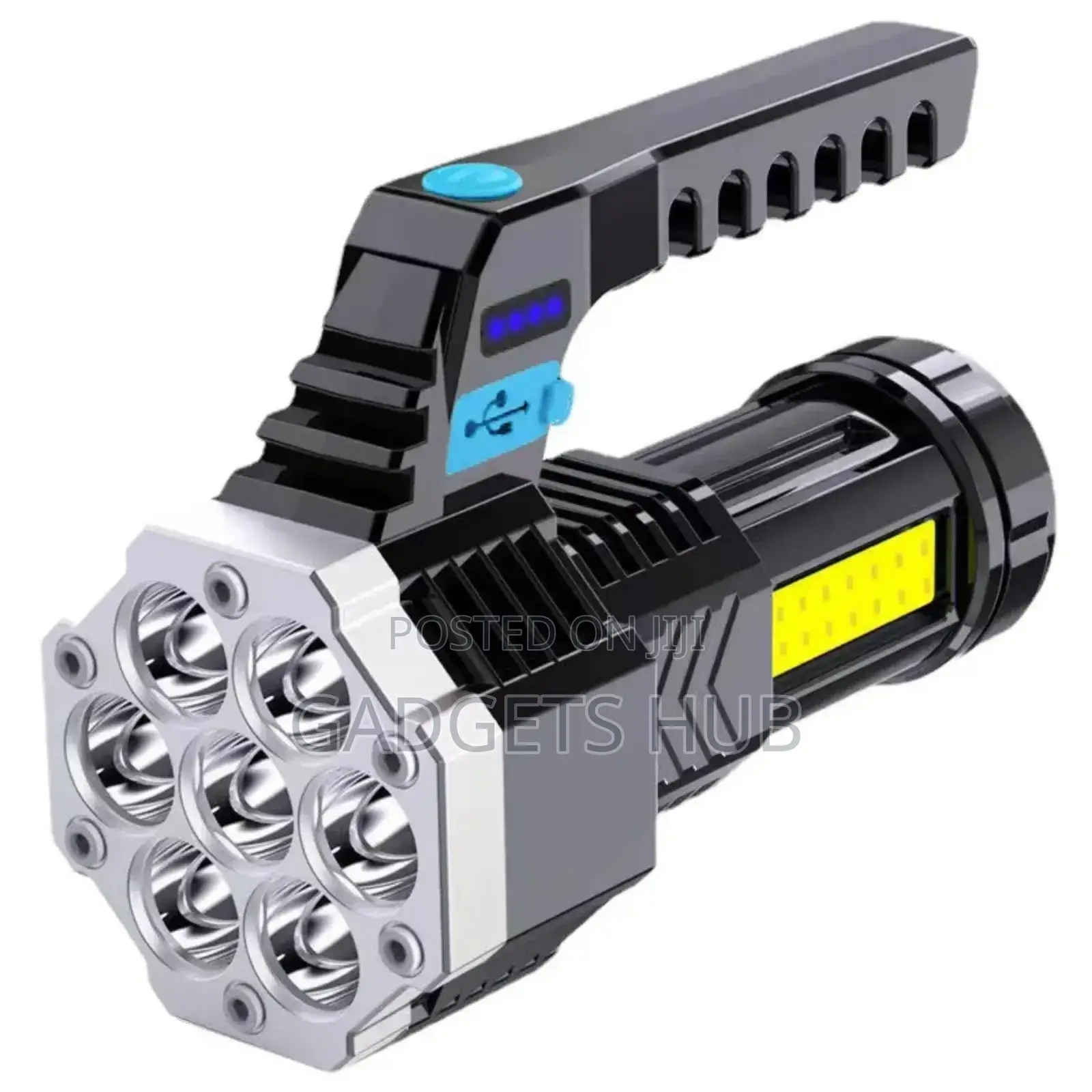 7 LED Rechargeable Powerful Flashlight Torch