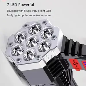 7 LED Rechargeable Powerful Flashlight Torch